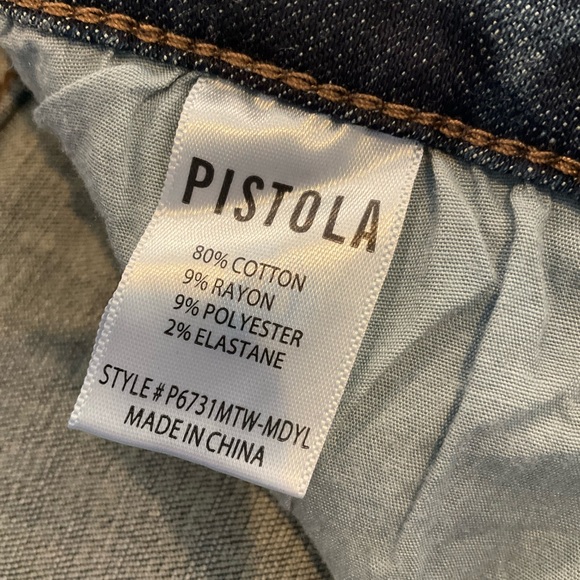 PISTOLA High Rise Skinny Stretch Denim Jeans - Picture 9 of 11